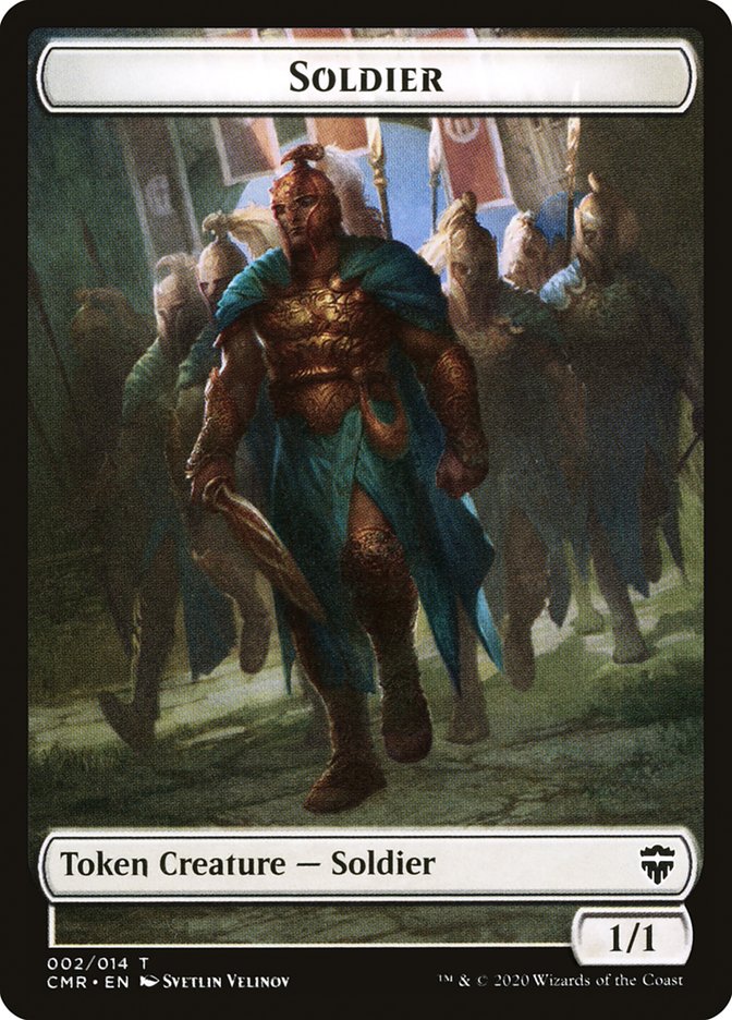 Rock // Soldier Token [Commander Legends Tokens] | Amazing Games TCG