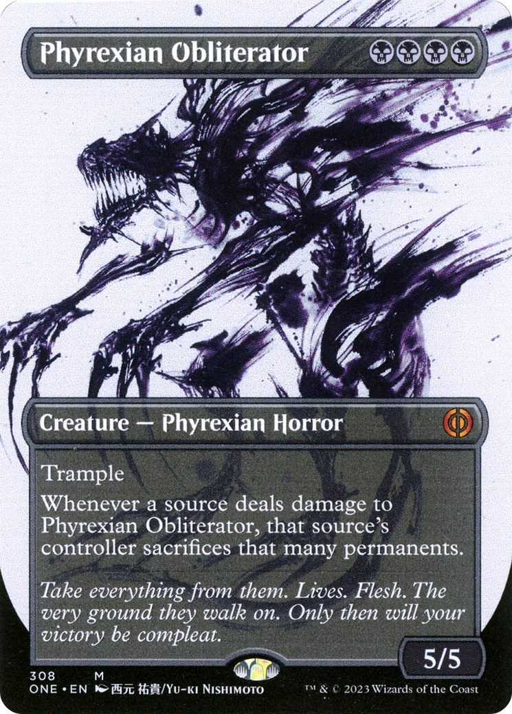 Phyrexian Obliterator (Borderless Ichor) [Phyrexia: All Will Be One] | Amazing Games TCG