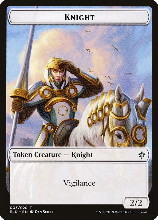 Knight [Throne of Eldraine Tokens] | Amazing Games TCG