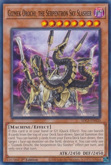 Gizmek Orochi, the Serpentron Sky Slasher [SDCS-EN020] Common | Amazing Games TCG