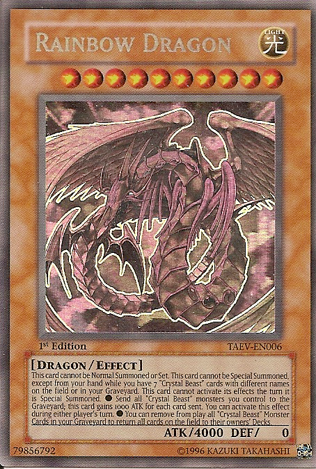 Rainbow Dragon [TAEV-EN006] Ghost Rare | Amazing Games TCG