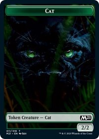 Cat (011) // Soldier Double-sided Token [Core Set 2021 Tokens] | Amazing Games TCG