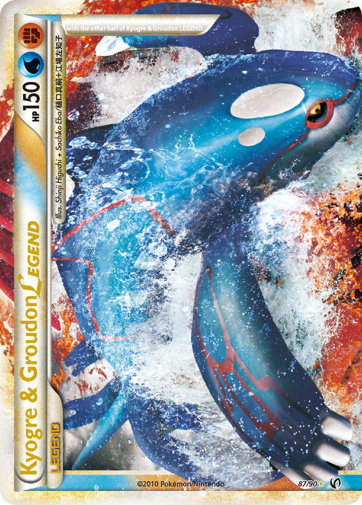 Kyogre & Groudon LEGEND (87/90) [HeartGold & SoulSilver: Undaunted] | Amazing Games TCG