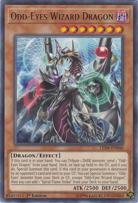 Odd-Eyes Wizard Dragon [LED6-EN046] Rare | Amazing Games TCG