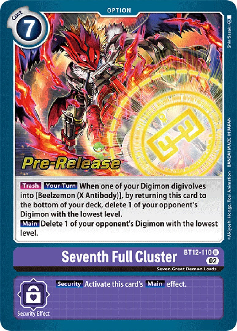 Seventh Full Cluster [BT12-110] [Across Time Pre-Release Cards] | Amazing Games TCG