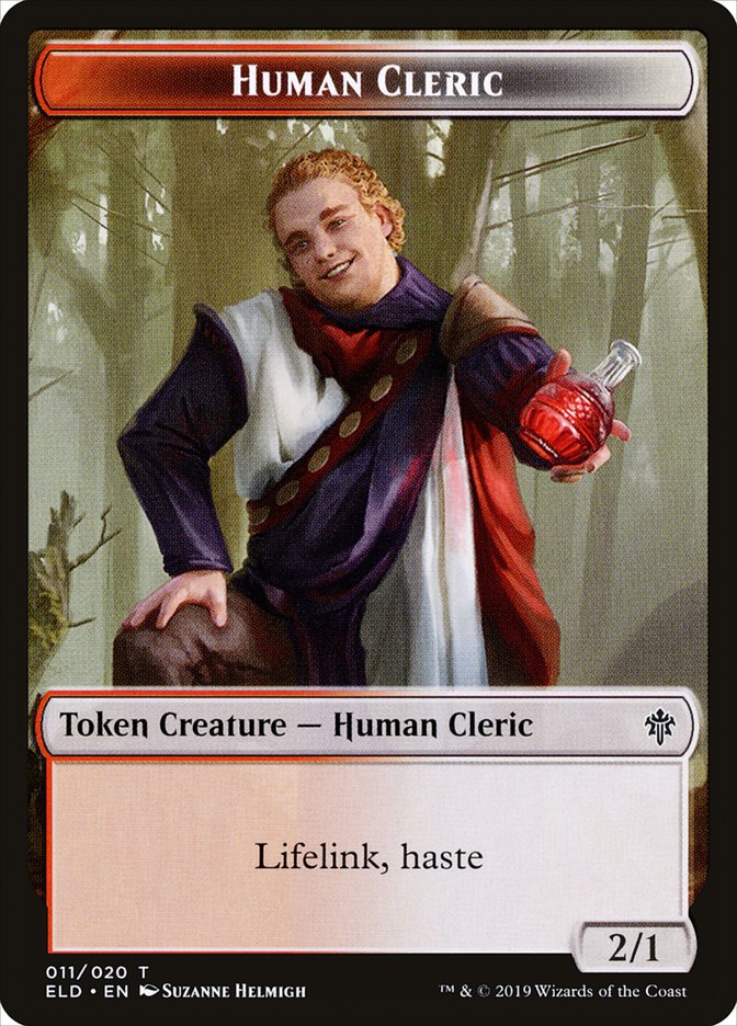 Human Cleric [Throne of Eldraine Tokens] | Amazing Games TCG