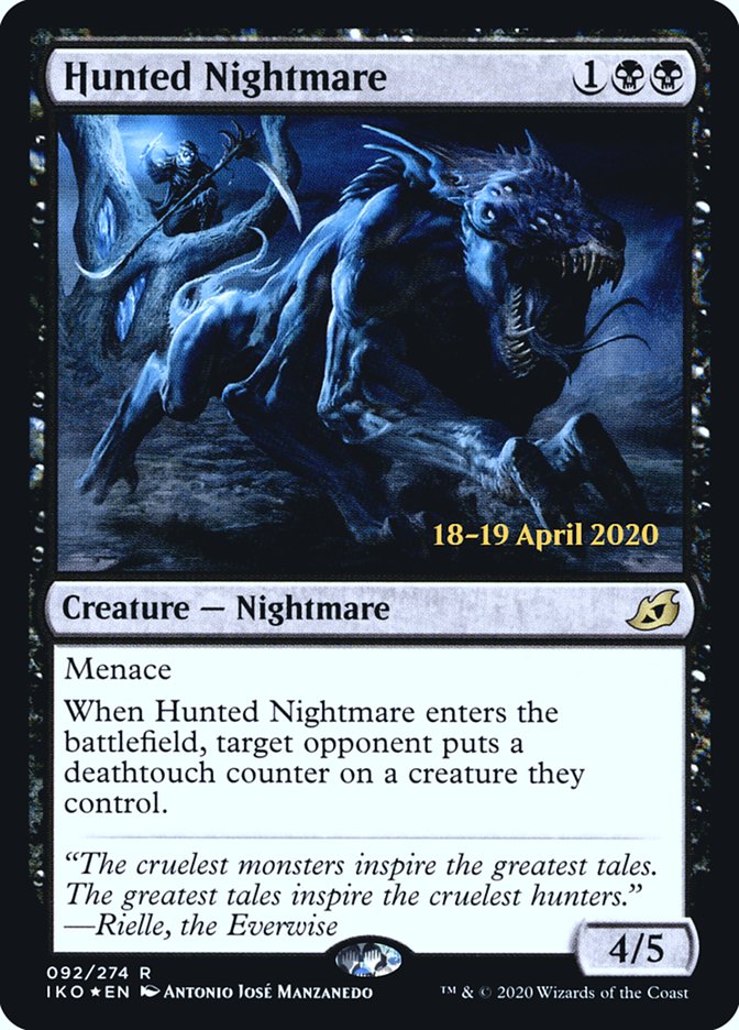 Hunted Nightmare  [Ikoria: Lair of Behemoths Prerelease Promos] | Amazing Games TCG