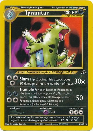 Tyranitar (31/75) [Neo Discovery Unlimited] | Amazing Games TCG