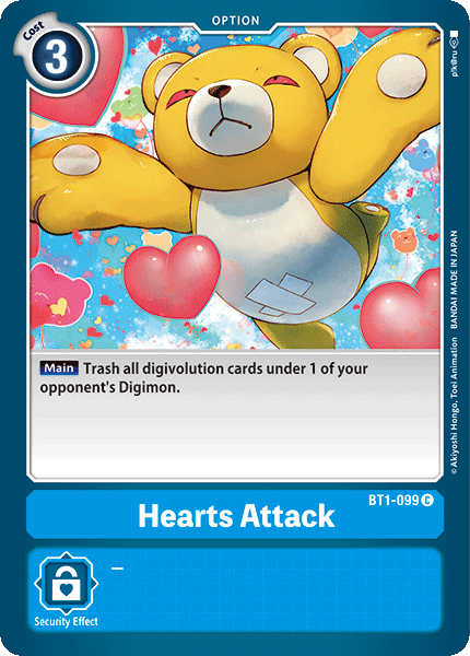 Hearts Attack [BT1-099] [Release Special Booster Ver.1.0] | Amazing Games TCG