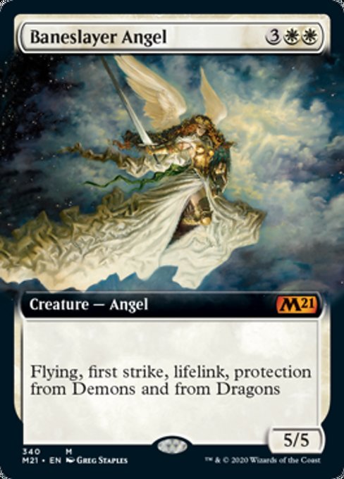 Baneslayer Angel (Extended Art) [Core Set 2021] | Amazing Games TCG