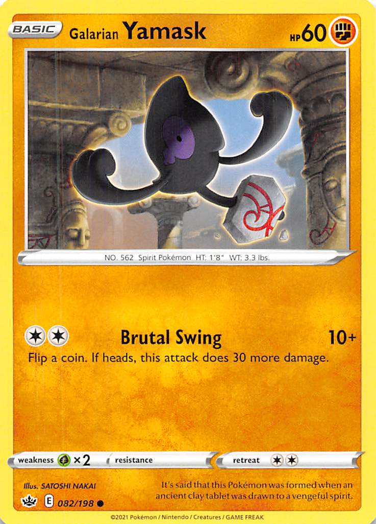 Galarian Yamask (082/198) [Sword & Shield: Chilling Reign] | Amazing Games TCG