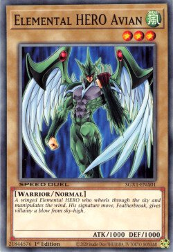 Elemental HERO Avian [SGX1-ENA01] Common | Amazing Games TCG