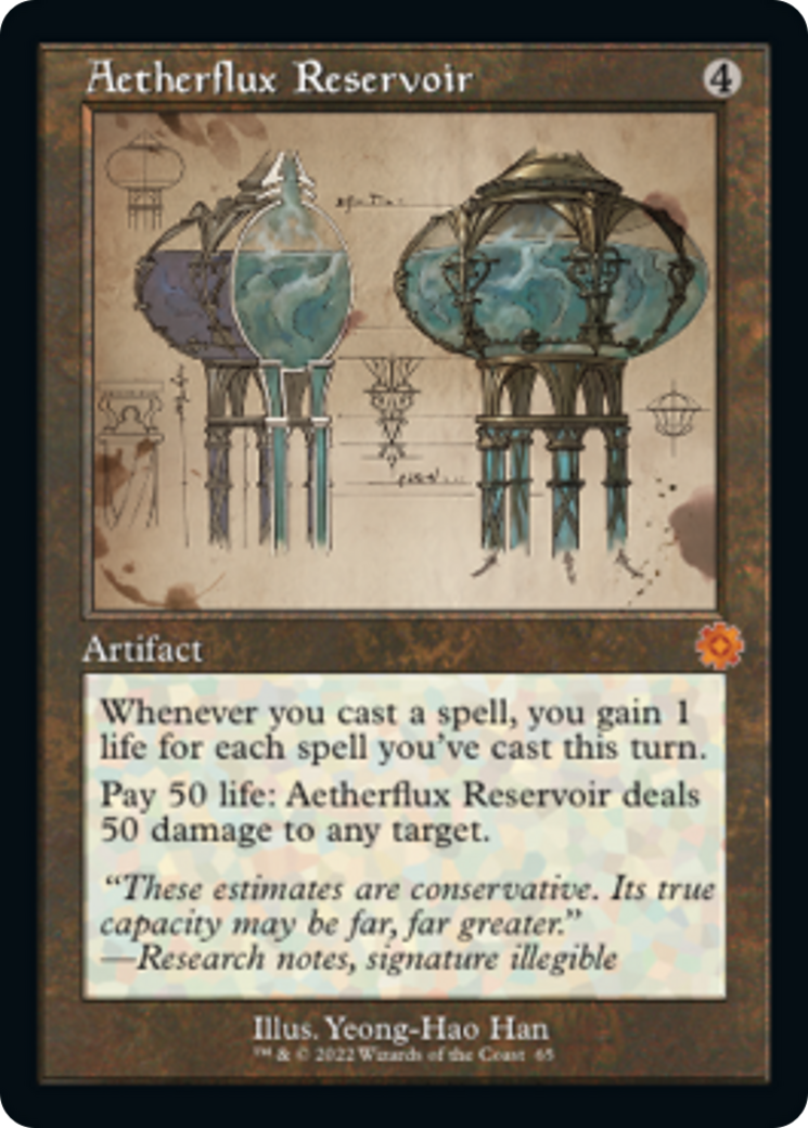 Aetherflux Reservoir (Retro Schematic) [The Brothers' War Retro Artifacts] | Amazing Games TCG