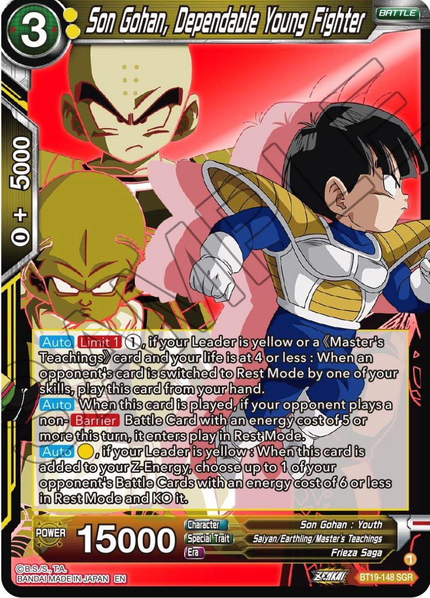 Son Gohan, Dependable Young Fighter (BT19-148) [Fighter's Ambition] | Amazing Games TCG