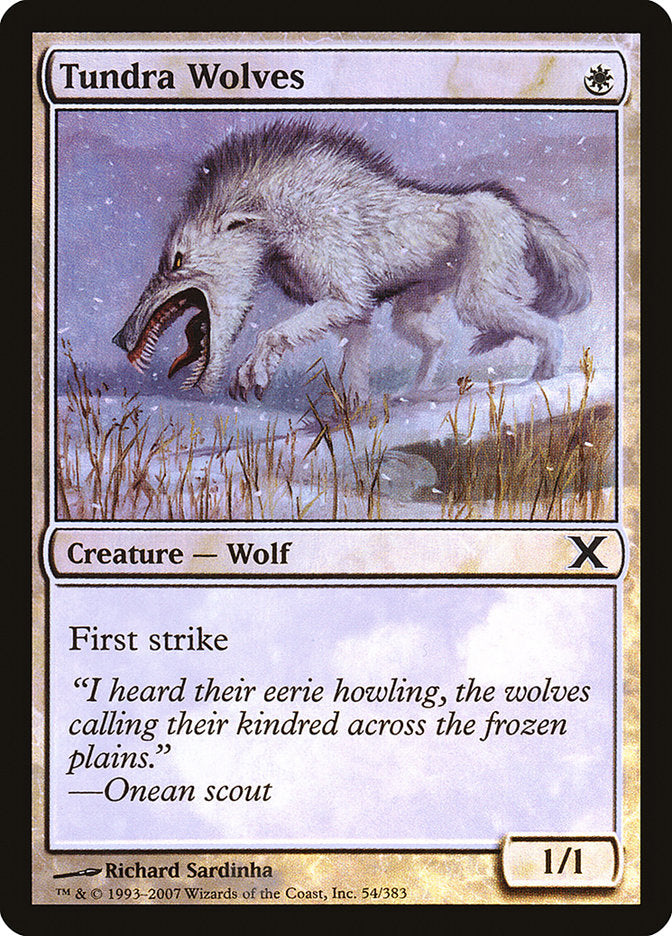 Tundra Wolves (Premium Foil) [Tenth Edition] | Amazing Games TCG