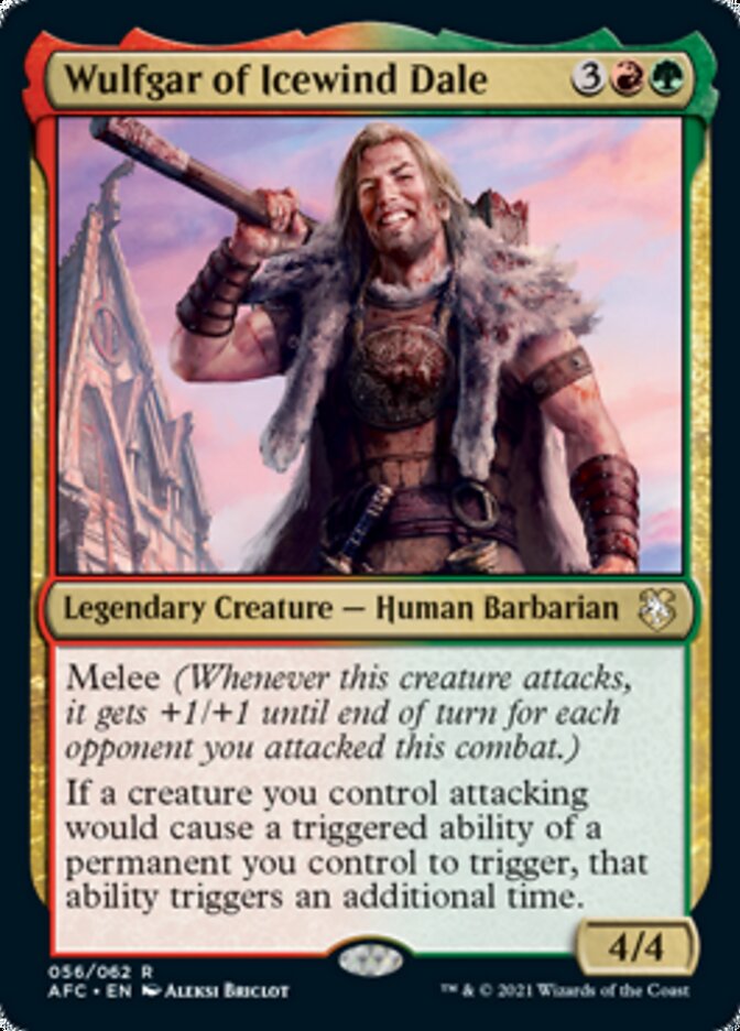 Wulfgar of Icewind Dale [Dungeons & Dragons: Adventures in the Forgotten Realms Commander] | Amazing Games TCG