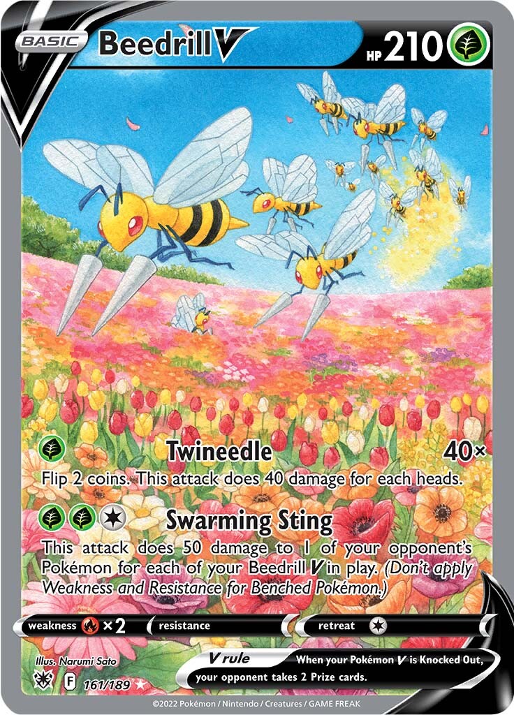 Beedrill V (161/189) [Sword & Shield: Astral Radiance] | Amazing Games TCG