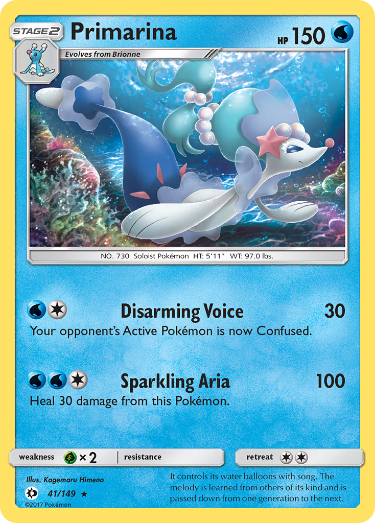 Primarina (41/149) [Sun & Moon: Base Set] | Amazing Games TCG