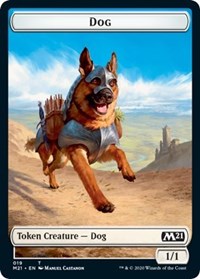 Dog // Weird Double-sided Token [Core Set 2021 Tokens] | Amazing Games TCG