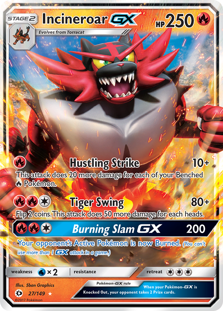 Incineroar GX (27/149) (Jumbo Card) [Sun & Moon: Base Set] | Amazing Games TCG