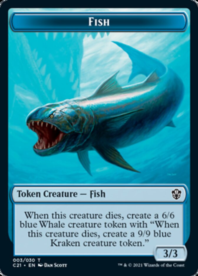 Beast (010) // Fish Token [Commander 2021 Tokens] | Amazing Games TCG