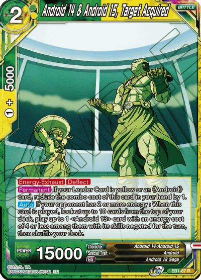 Android 14 & Android 15, Target Acquired (EB1-67) [Battle Evolution Booster] | Amazing Games TCG