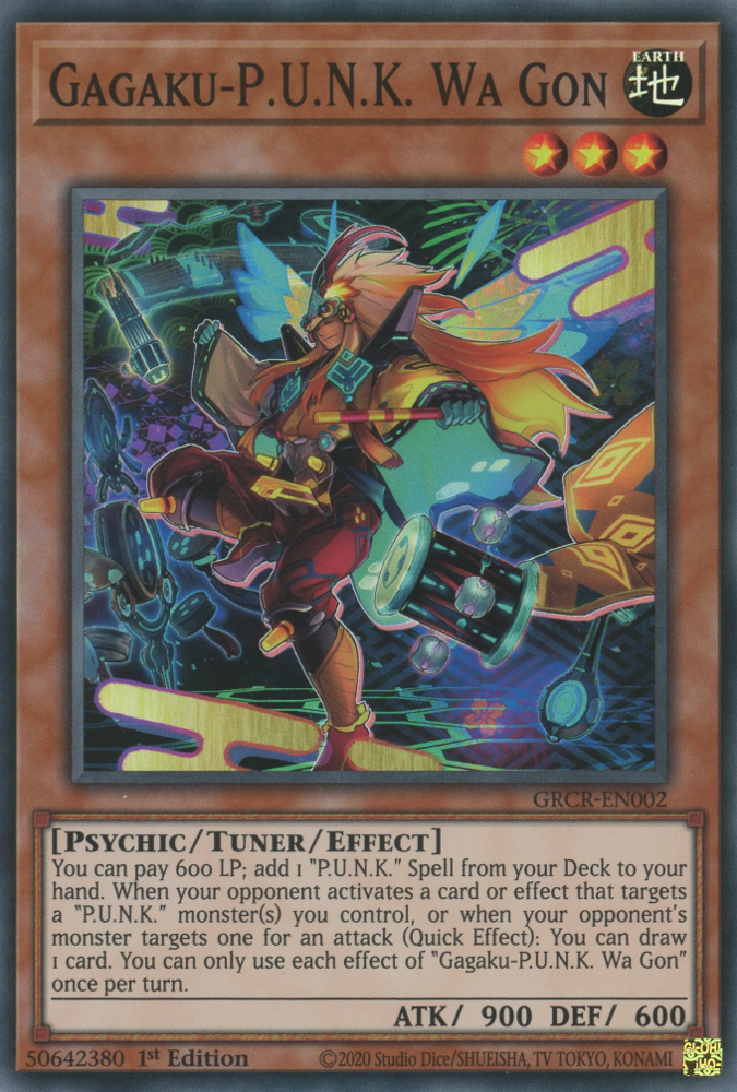 Gagaku-P.U.N.K. Wa Gon [GRCR-EN002] Super Rare | Amazing Games TCG