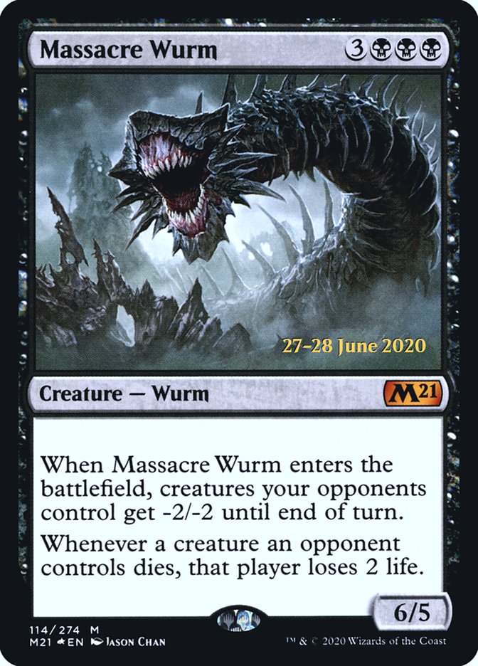 Massacre Wurm  [Core Set 2021 Prerelease Promos] | Amazing Games TCG