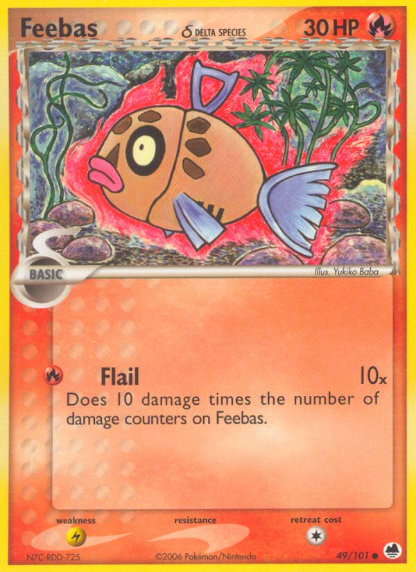 Feebas (49/101) (Delta Species) [EX: Dragon Frontiers] | Amazing Games TCG