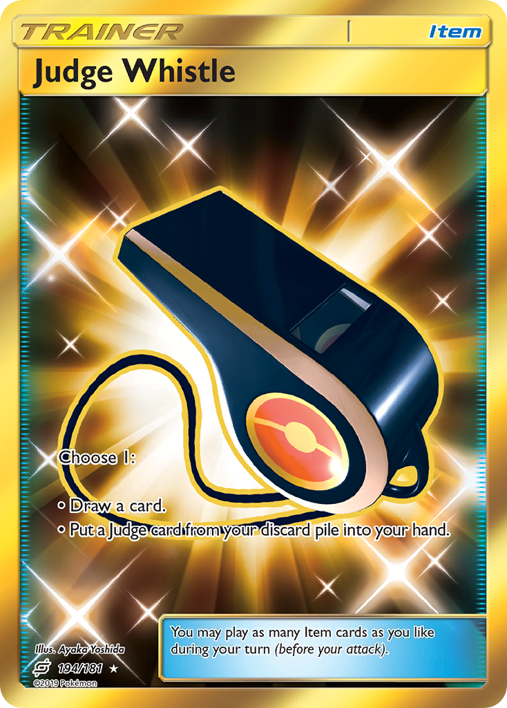 Judge Whistle (194/181) [Sun & Moon: Team Up] | Amazing Games TCG