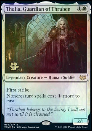 Thalia, Guardian of Thraben [Innistrad: Crimson Vow Prerelease Promos] | Amazing Games TCG