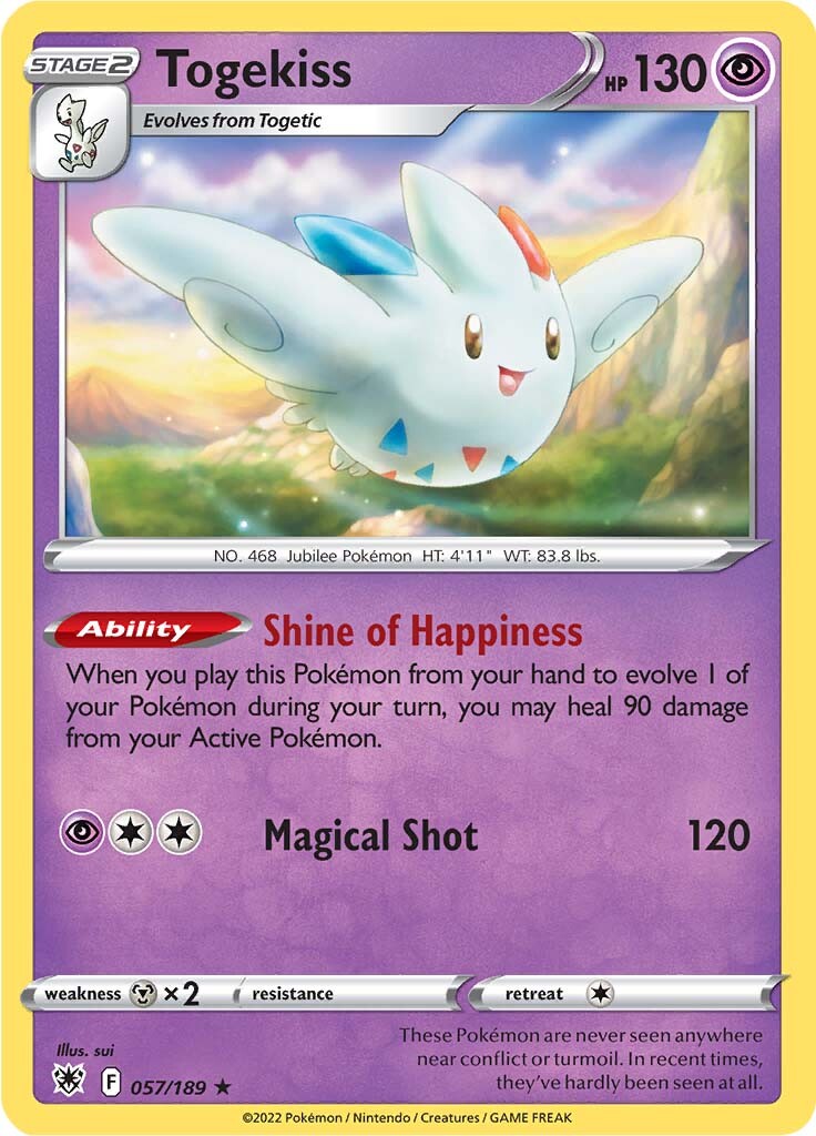 Togekiss (057/189) [Sword & Shield: Astral Radiance] | Amazing Games TCG