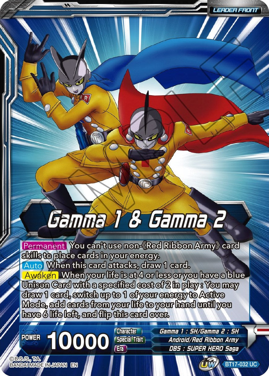 Gamma 1 & Gamma 2 // Gamma 1 & Gamma 2, Newfound Foes (BT17-032) [Ultimate Squad Prerelease Promos] | Amazing Games TCG