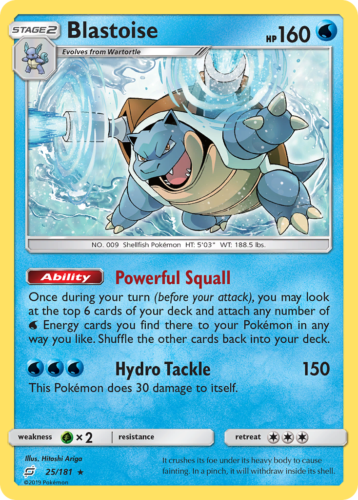 Blastoise (25/181) [Sun & Moon: Team Up] | Amazing Games TCG