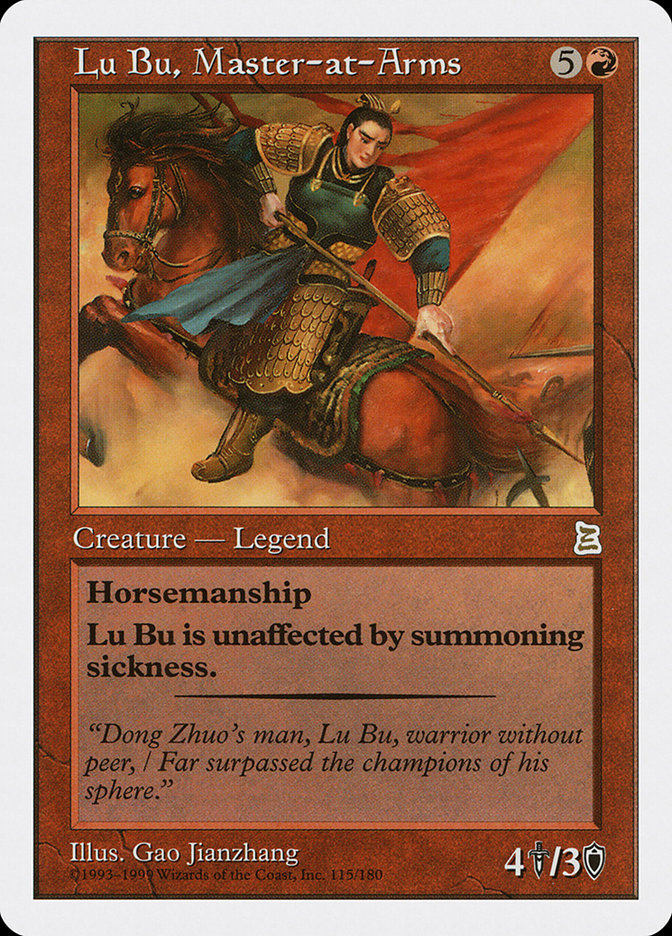 Lu Bu, Master-at-Arms [Portal Three Kingdoms] | Amazing Games TCG