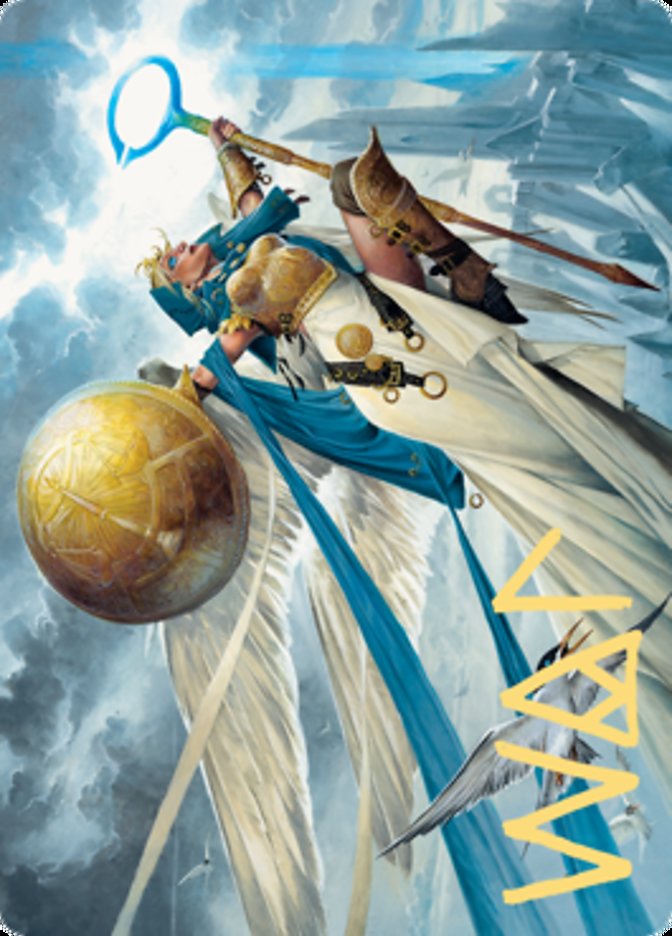 Linvala, Shield of Sea Gate Art Card (Gold-Stamped Signature) [Zendikar Rising Art Series] | Amazing Games TCG