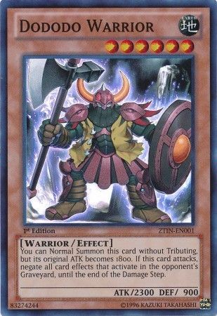 Dododo Warrior [ZTIN-EN001] Super Rare | Amazing Games TCG