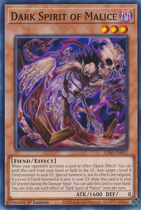 Dark Spirit of Malice [LDS3-EN011] Common | Amazing Games TCG