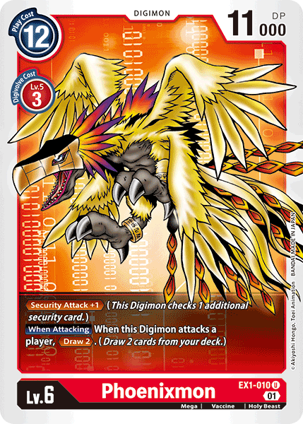 Phoenixmon [EX1-010] [Classic Collection] | Amazing Games TCG