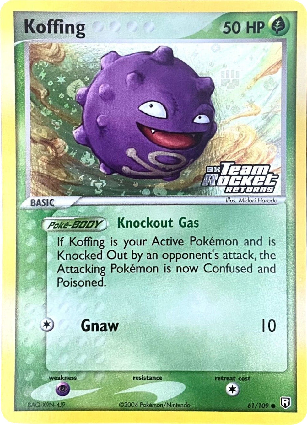 Koffing (61/109) (Stamped) [EX: Team Rocket Returns] | Amazing Games TCG