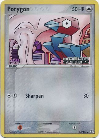 Porygon (80/113) (Stamped) [EX: Delta Species] | Amazing Games TCG