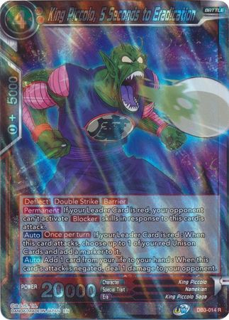 King Piccolo, 5 Seconds to Eradication (DB3-014) [Giant Force] | Amazing Games TCG