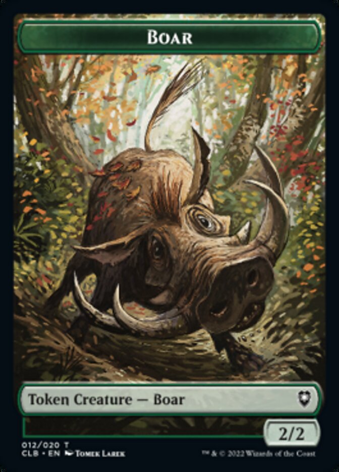 Boar Token [Commander Legends: Battle for Baldur's Gate Tokens] | Amazing Games TCG