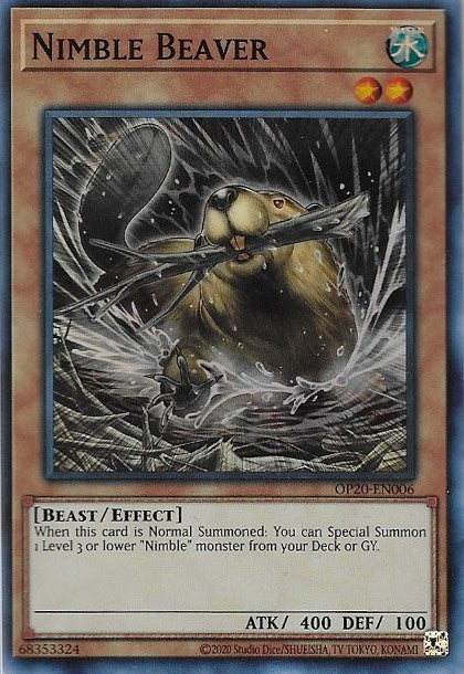 Nimble Beaver [OP20-EN006] Super Rare | Amazing Games TCG