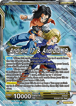 Android 17 & Android 18 // Android 17 & Android 18, Harbingers of Calamity (Uncommon) [BT13-092] | Amazing Games TCG