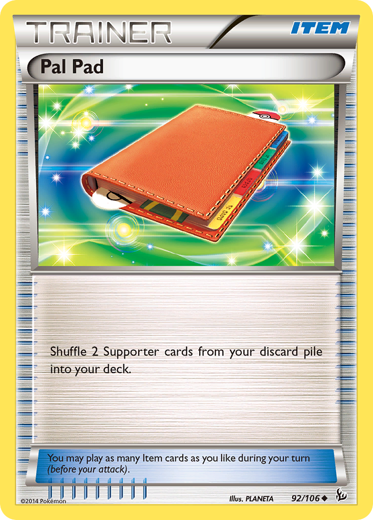 Pal Pad (92/106) [XY: Flashfire] | Amazing Games TCG