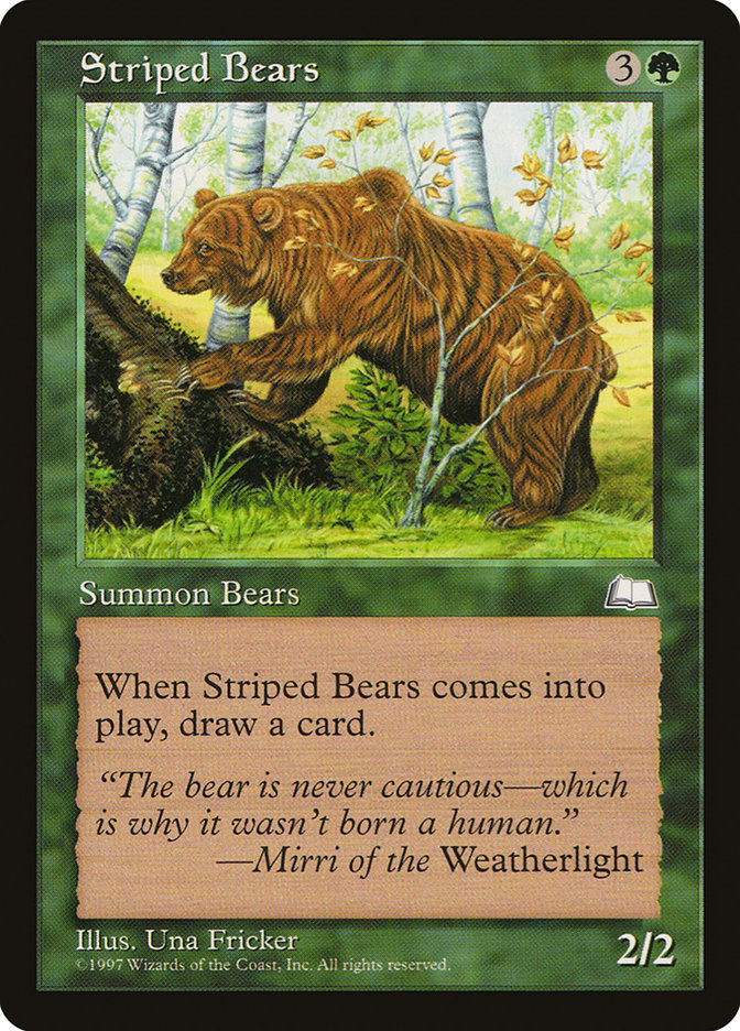 Striped Bears [Weatherlight] | Amazing Games TCG