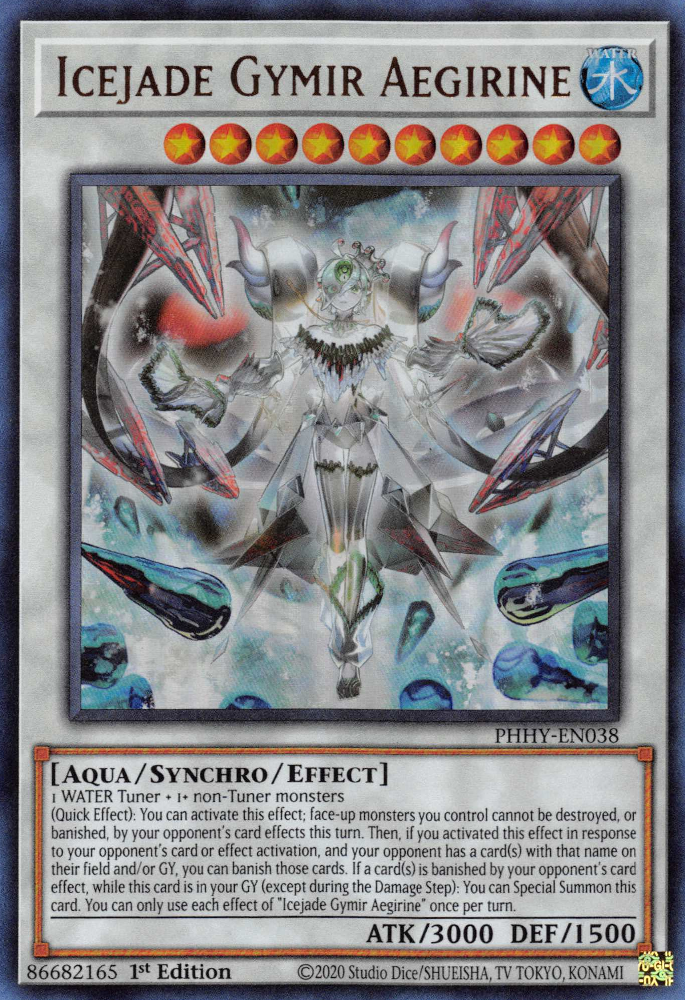 Icejade Gymir Aegirine [PHHY-EN038] Ultra Rare | Amazing Games TCG