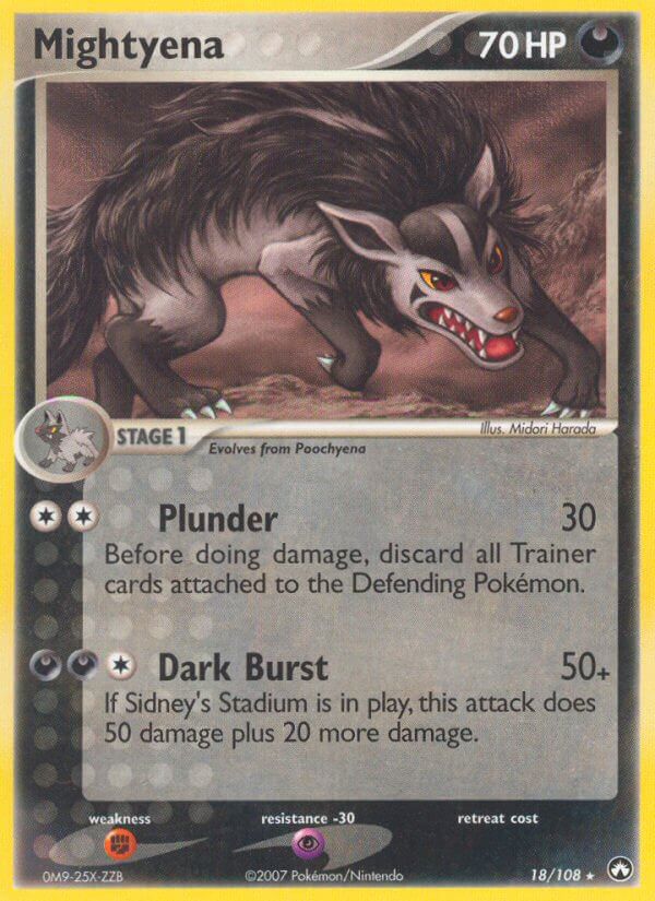 Mightyena (18/108) (Theme Deck Exclusive) [EX: Power Keepers] | Amazing Games TCG