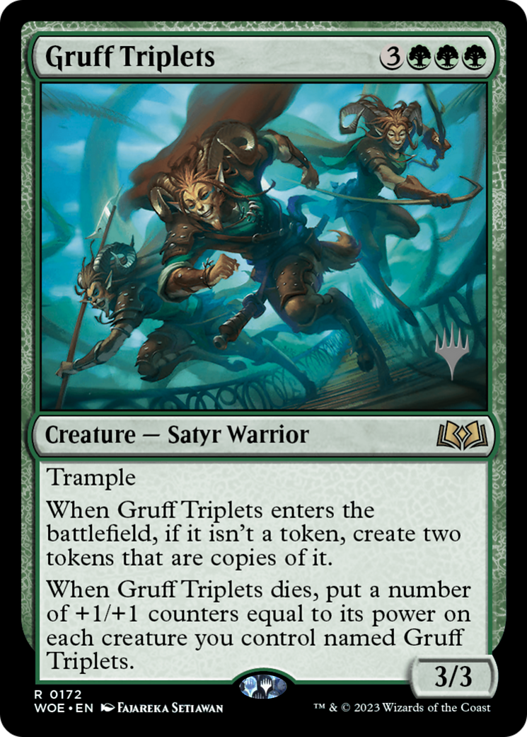 Gruff Triplets (Promo Pack) [Wilds of Eldraine Promos] | Amazing Games TCG